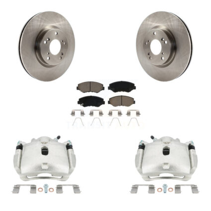 Front Disc Brake Caliper Rotors And Ceramic Pads Kit For Honda Civic Acura ILX KC8-100135C