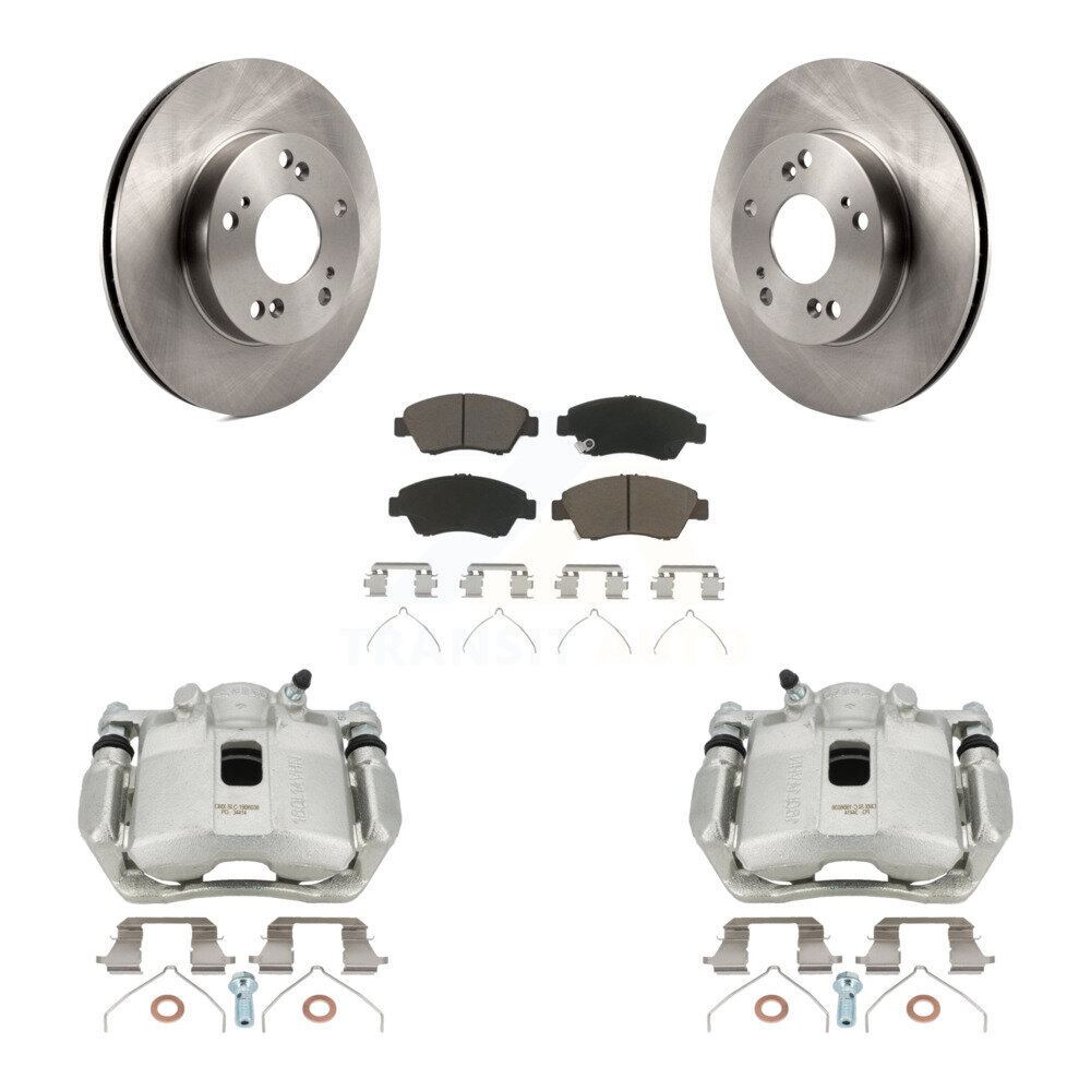 Front Disc Brake Caliper Rotors And Ceramic Pads Kit For Honda Civic Acura ILX KC8-100136C