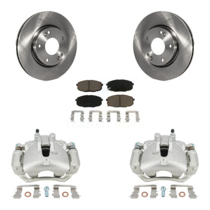 Front Disc Brake Caliper Rotors And Ceramic Pads Kit For Hyundai Elantra KC8-100149C