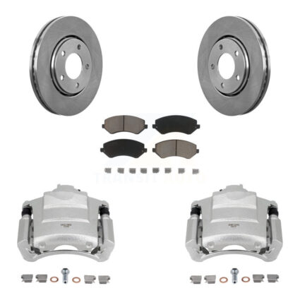 Front Disc Brake Caliper Rotor & Ceramic Pad Kit For Dodge Caravan Grand Chrysler Town KC8-100155C