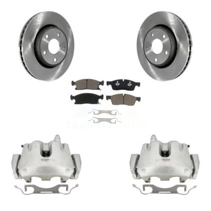 Front Disc Brake Caliper Rotor And Ceramic Pad Kit For Jeep Grand Cherokee Dodge Durango KC8-100160C