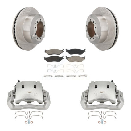 Front Disc Brake Caliper Rotors And Ceramic Pads Kit For International TerraStar KC8-100165C