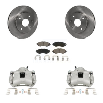 Front Disc Brake Caliper Rotor & Ceramic Pad Kit For Chevrolet Optra Suzuki Forenza Reno KC8-100192C
