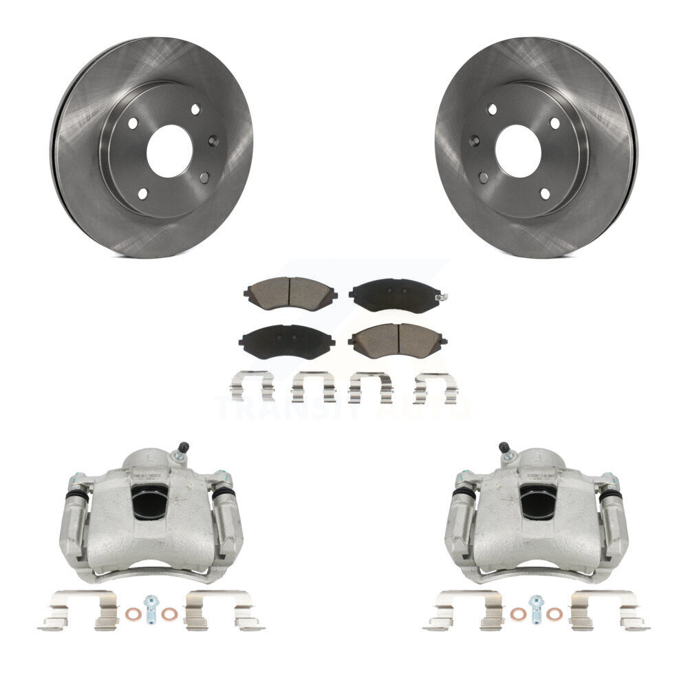 Front Disc Brake Caliper Rotor & Ceramic Pad Kit For Chevrolet Optra Suzuki Forenza Reno KC8-100192C
