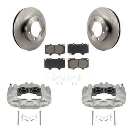 Front Disc Brake Caliper Rotors And Ceramic Pads Kit For Toyota Tacoma FJ Cruiser KC8-100209C