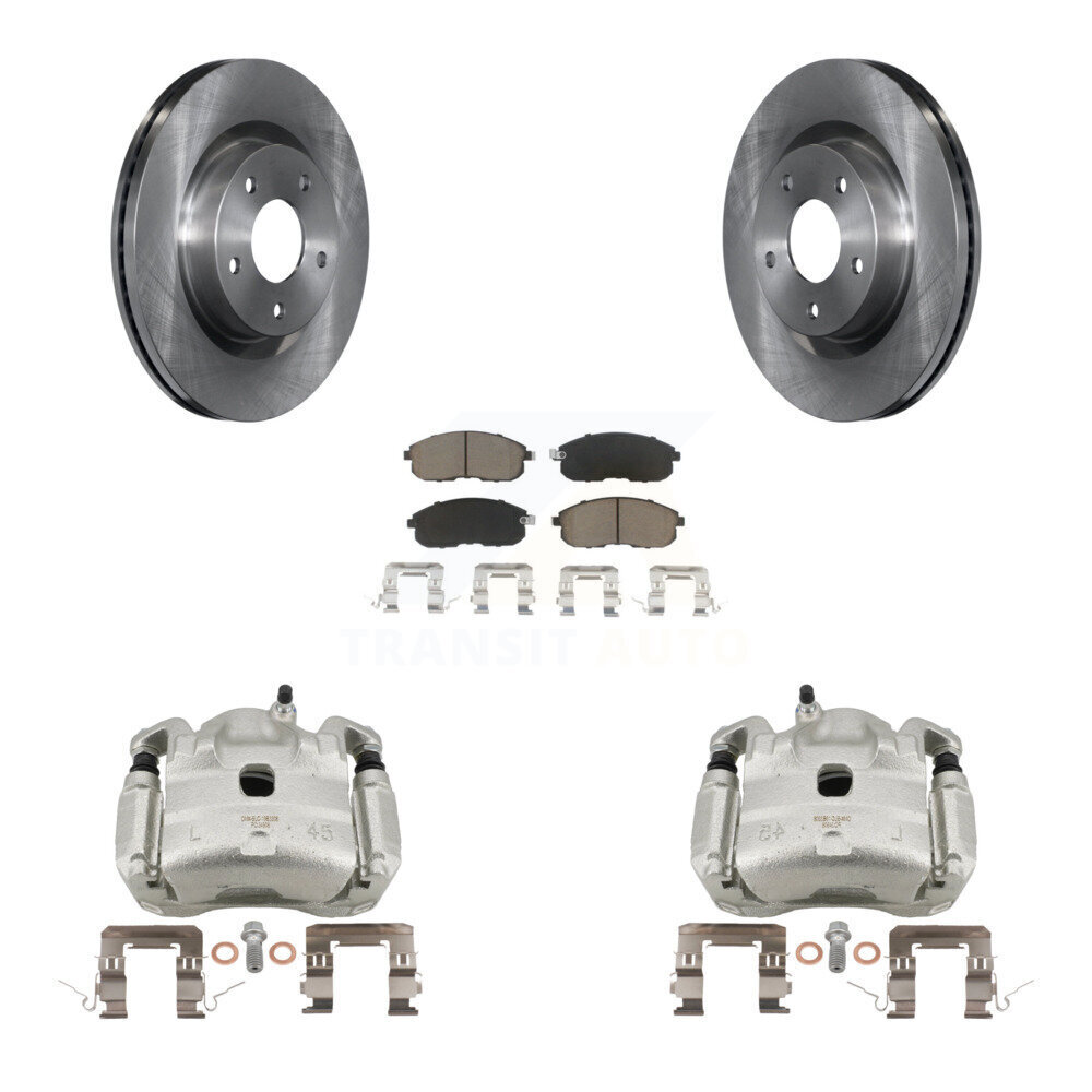 Front Disc Brake Caliper Rotors And Ceramic Pads Kit For Nissan Altima KC8-100213C