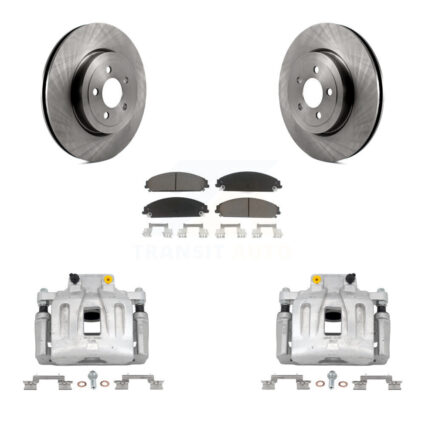 Front Disc Brake Caliper Rotor Ceramic Pad Kit For Chrysler 300 Dodge Charger Challenger KC8-100217C