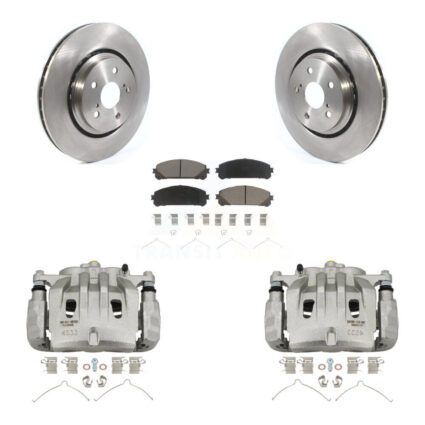 Front Disc Brake Caliper Rotors And Ceramic Pads Kit For 2022 Lexus NX350h NX350 NX250 KC8-100219C