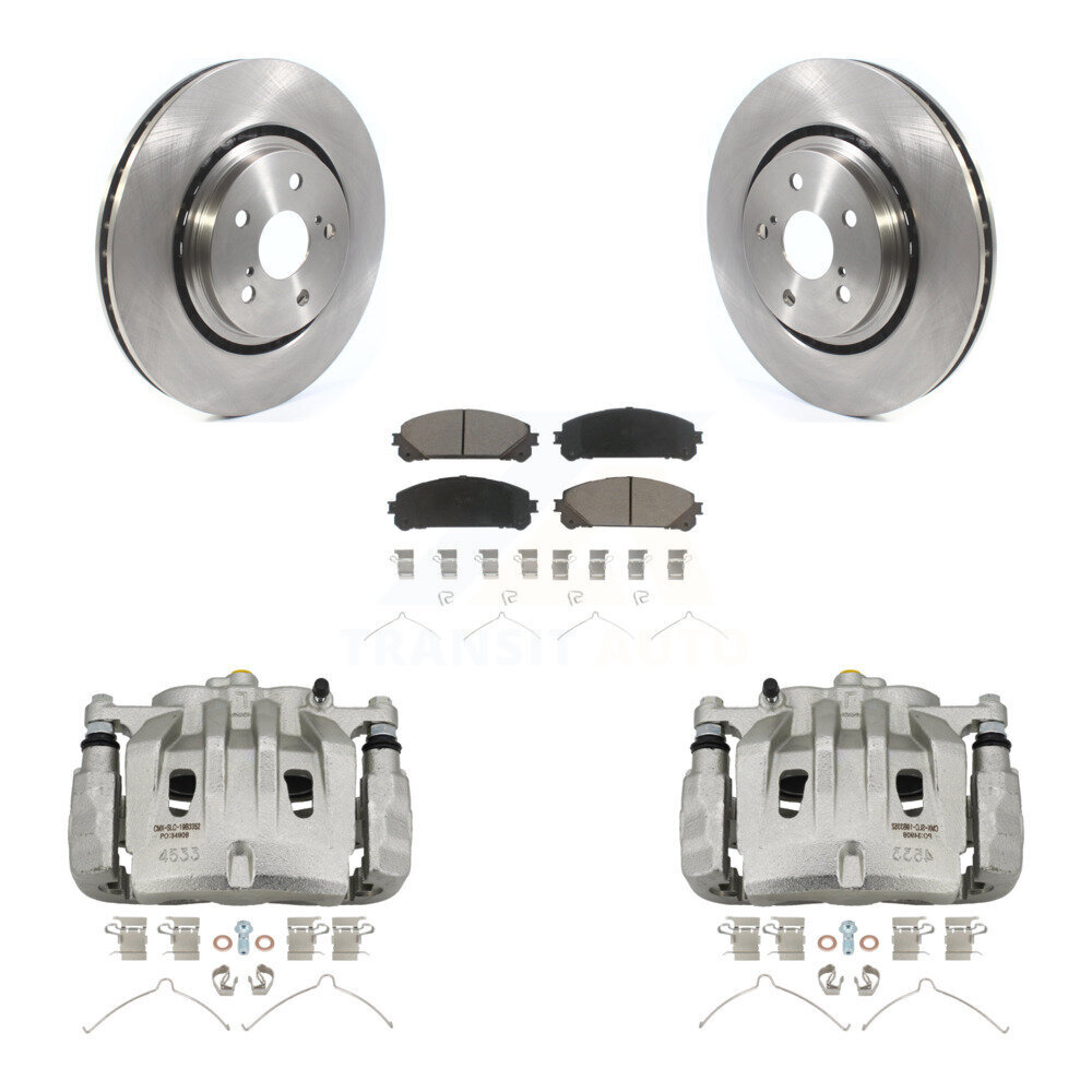 Front Disc Brake Caliper Rotors And Ceramic Pads Kit For 2022 Lexus NX350h NX350 NX250 KC8-100219C