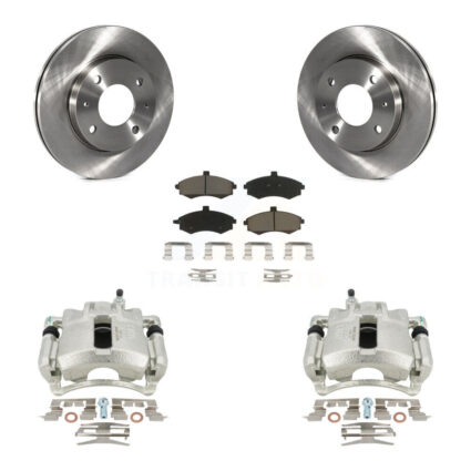 Front Disc Brake Caliper Rotors And Ceramic Pads Kit For Hyundai Elantra KC8-100247C