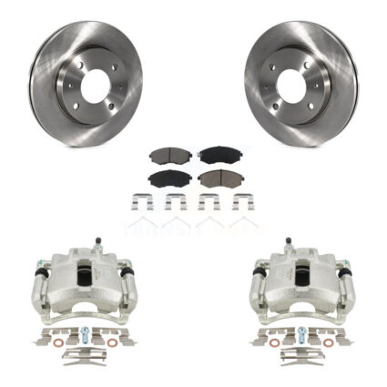 Front Disc Brake Caliper Rotors And Ceramic Pad Kit For 2002 Hyundai Elantra To 10 31 01 KC8-100248C