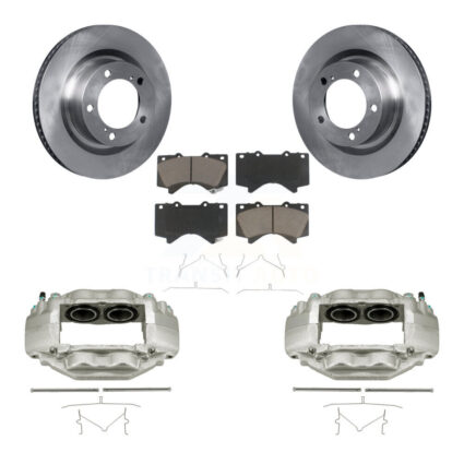 Front Disc Brake Caliper Rotors And Ceramic Pads Kit For Toyota Tundra Sequoia KC8-100249C