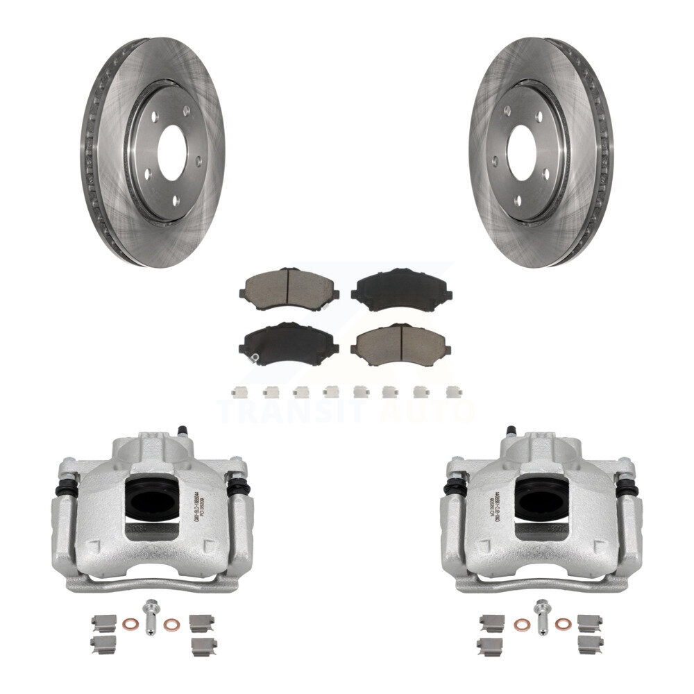 Front Brake Caliper Rotor Ceramic Pad Kit For Dodge Grand Caravan Chrysler Town & Routan KC8-100255C