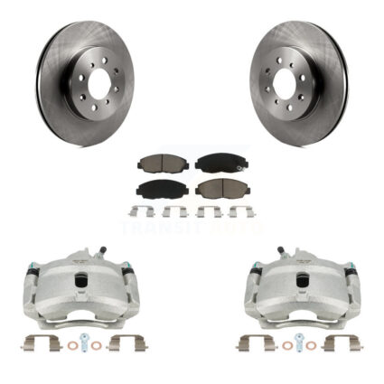 Front Disc Brake Caliper Rotors And Ceramic Pads Kit For Honda Civic Acura EL Insight KC8-100263C