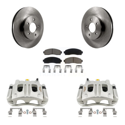 Front Disc Brake Caliper Rotors Ceramic Pad Kit For Chevrolet Equinox Saturn Vue Pontiac KC8-100269C