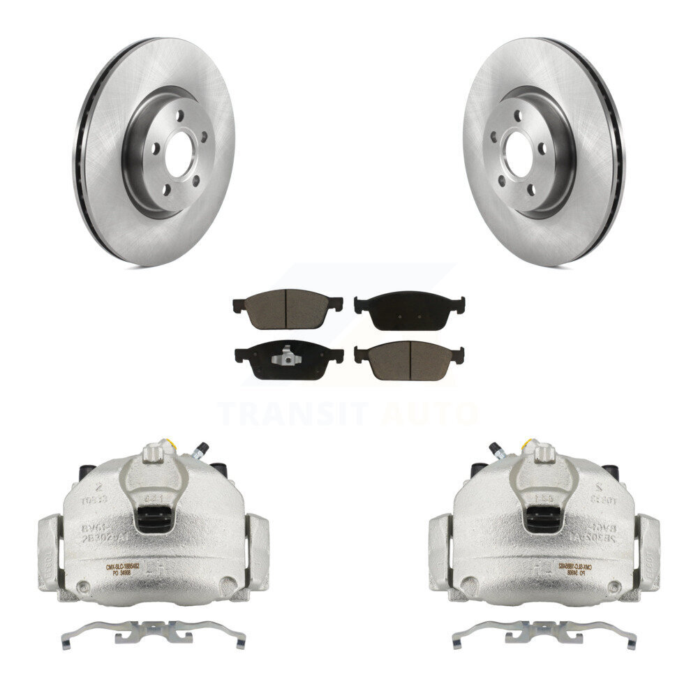 Front Disc Brake Caliper Rotors And Ceramic Pads Kit For Ford Transit Connect KC8-100276C