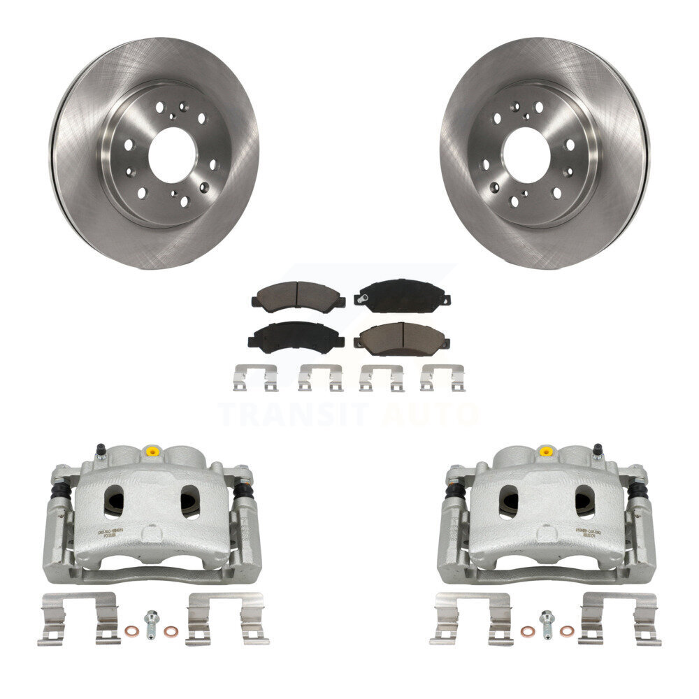 Front Brake Caliper Rotors Ceramic Pad Kit For Chevrolet Avalanche Cadillac GMC Tahoe XL KC8-100295C