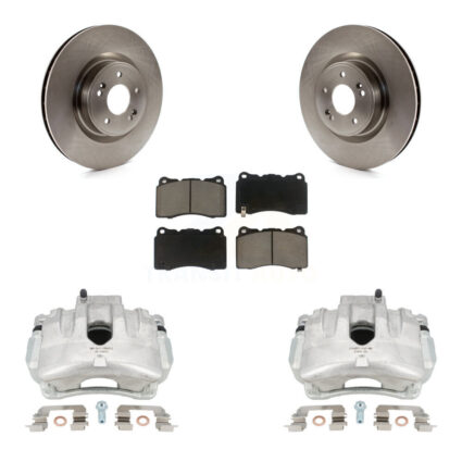 Front Disc Brake Caliper Rotors And Ceramic Pads Kit For Hyundai Genesis Coupe KC8-100304C