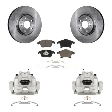 Front Disc Brake Caliper Rotors And Ceramic Pads Kit For Ford Fusion Lincoln MKZ KC8-100305C