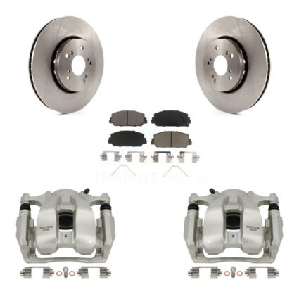 Front Disc Brake Caliper Rotors And Ceramic Pads Kit For 2016-2018 Acura RDX KC8-100310C
