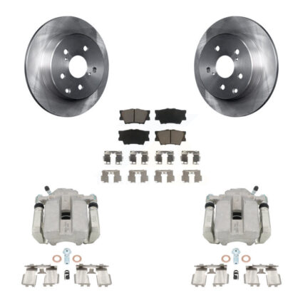 Rear Disc Brake Caliper Rotors And Ceramic Pads Kit For Toyota RAV4 KC8-100370C
