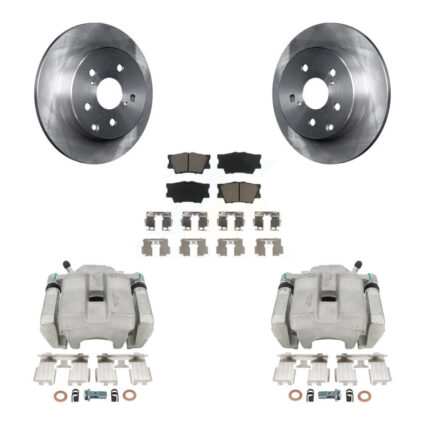 Rear Disc Brake Caliper Rotors And Ceramic Pads Kit For Toyota RAV4 KC8-100371C