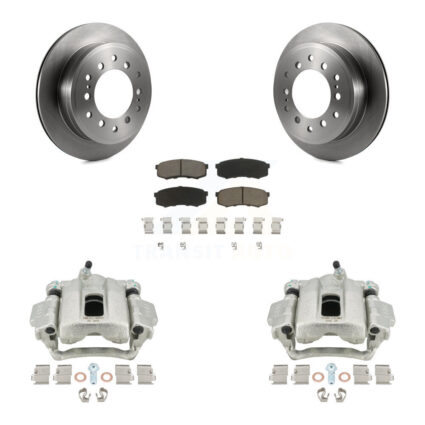 Rear Disc Brake Caliper Rotors And Ceramic Pads Kit For Toyota 4Runner FJ Cruiser KC8-100392C