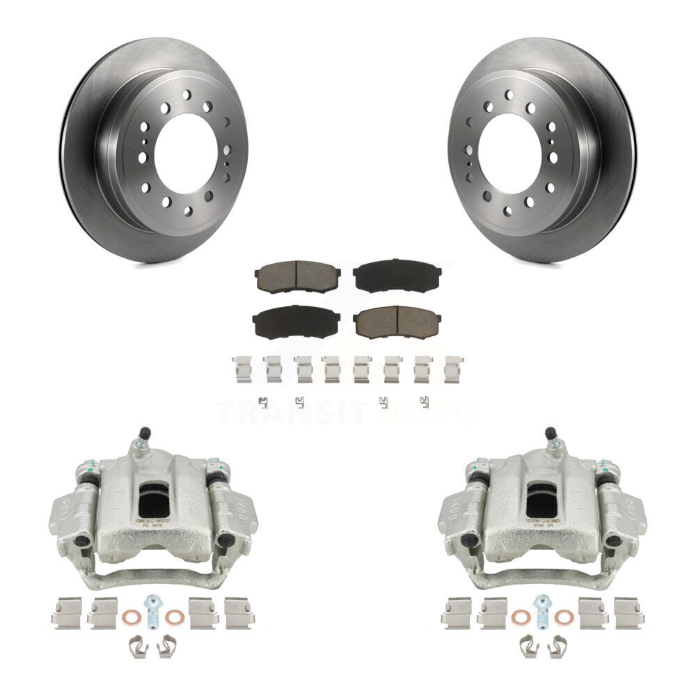 Rear Disc Brake Caliper Rotors And Ceramic Pads Kit For Toyota 4Runner FJ Cruiser KC8-100392C