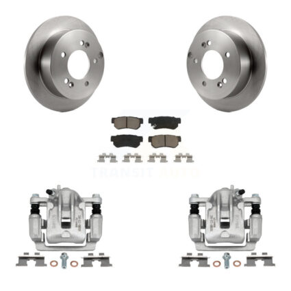 Rear Disc Brake Caliper Rotor And Ceramic Pad Kit For Hyundai Sonata Kia Optima Magentis KC8-100432C