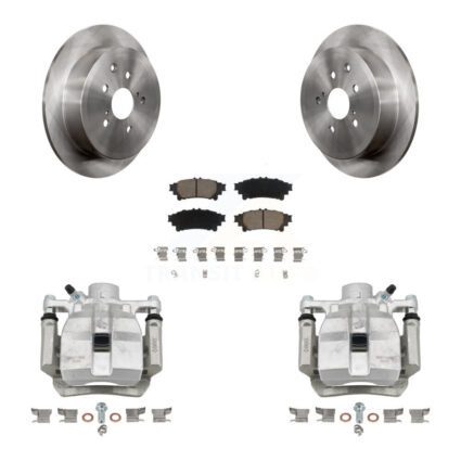 Rear Disc Brake Caliper Rotors And Ceramic Pads Kit For Toyota Sienna Lexus RX350 RX450h KC8-100440C