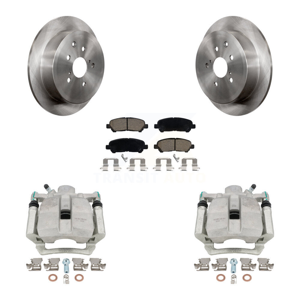 Rear Disc Brake Caliper Rotors And Ceramic Pads Kit For Toyota Highlander KC8-100441C