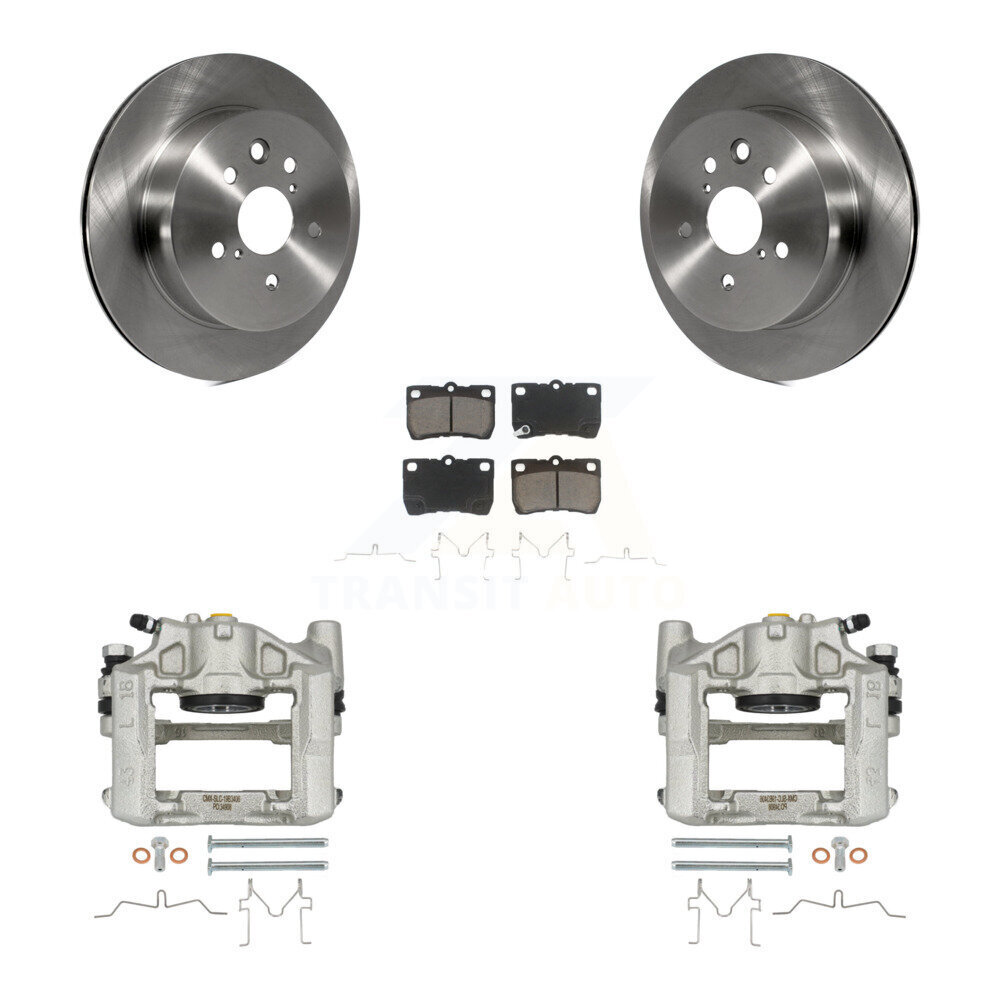 Rear Disc Brake Caliper Rotors And Ceramic Pads Kit For Lexus IS250 GS300 KC8-100442C