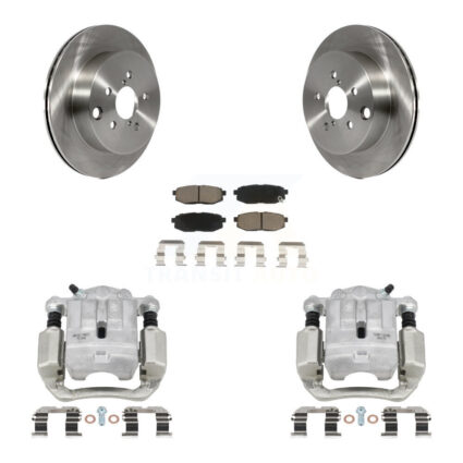 Rear Disc Brake Caliper Rotors And Ceramic Pads Kit For 2014-2018 Subaru Forester 2.0L KC8-100454C