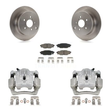 Rear Disc Brake Caliper Rotor & Ceramic Pad Kit For Subaru Impreza Forester Crosstrek XV KC8-100455C