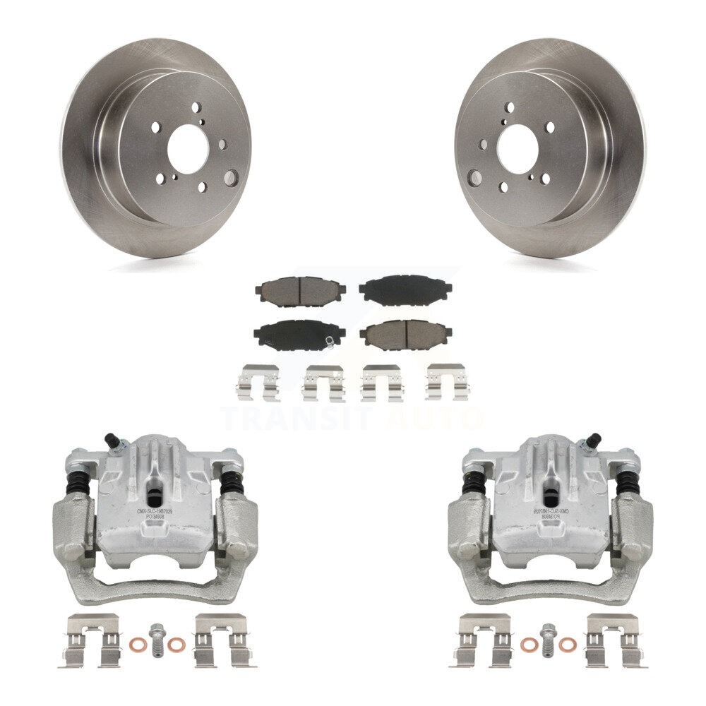 Rear Disc Brake Caliper Rotor & Ceramic Pad Kit For Subaru Impreza Forester Crosstrek XV KC8-100455C