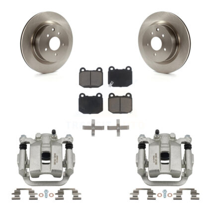 Rear Disc Brake Caliper Rotor & Ceramic Pad Kit For 2003 INFINITI G35 With Brembo Brakes KC8-100475C