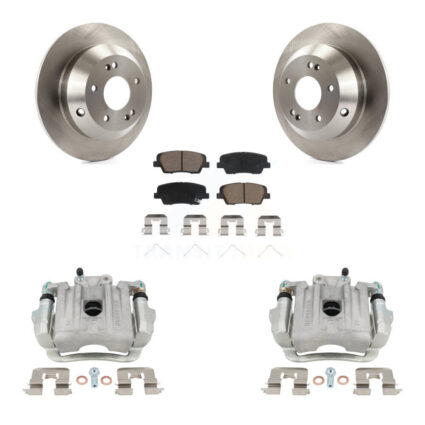 Rear Disc Brake Caliper Rotor And Ceramic Pad Kit For Kia Sorento Hyundai Santa Fe Sport KC8-100482C