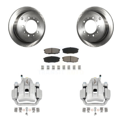 Rear Disc Brake Caliper Rotors And Ceramic Pads Kit For Toyota Tundra Sequoia KC8-100489C