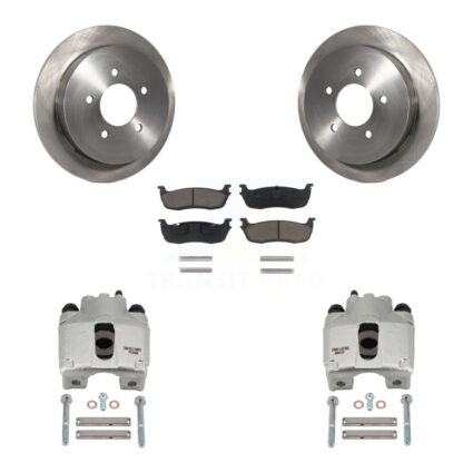 Rear Disc Brake Caliper Rotors And Ceramic Pads Kit For Lincoln Blackwood KC8-100493C