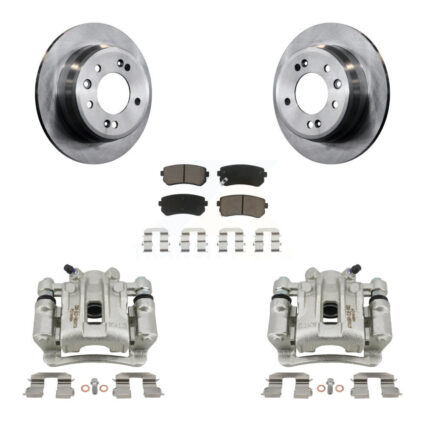 Rear Disc Brake Caliper Rotors And Ceramic Pads Kit For Hyundai Elantra KC8-100497C