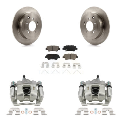 Rear Disc Brake Caliper Rotors And Ceramic Pads Kit For Hyundai Tucson Kia Sportage KC8-100499C