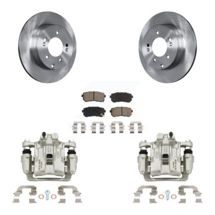 Rear Disc Brake Caliper Rotors And Ceramic Pads Kit For Hyundai Sonata Kia Optima KC8-100507C