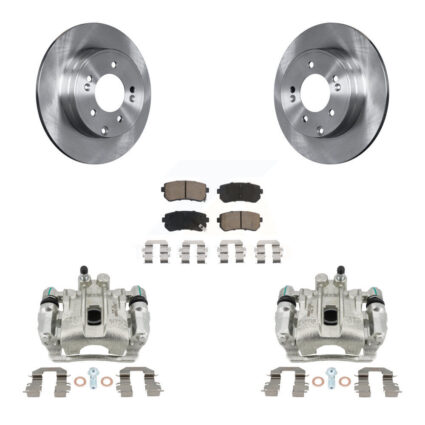 Rear Disc Brake Caliper Rotors And Ceramic Pads Kit For Hyundai Sonata Kia Optima KC8-100509C