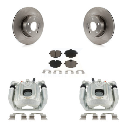 Rear Disc Brake Caliper Rotors And Ceramic Pads Kit For 2012 BMW X3 From 10 11 KC8-100512C