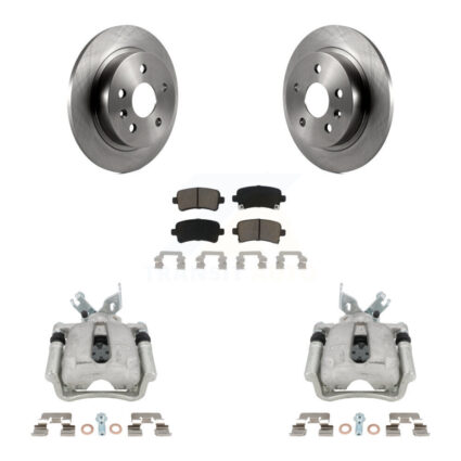 Rear Disc Brake Caliper Rotors Ceramic Pad Kit For Buick Regal LaCrosse Chevrolet Malibu KC8-100528C
