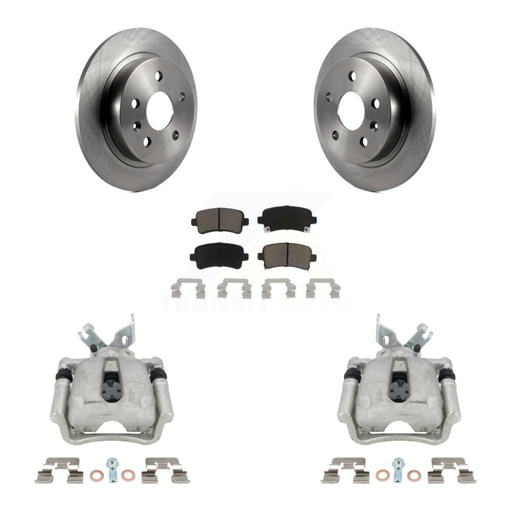 Rear Disc Brake Caliper Rotors Ceramic Pad Kit For Buick Regal LaCrosse Chevrolet Malibu KC8-100528C