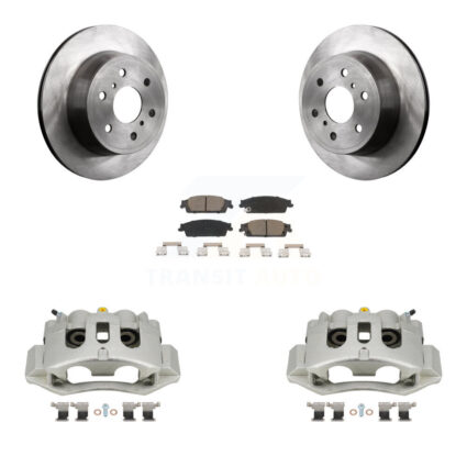 Rear Disc Brake Caliper Rotors And Ceramic Pads Kit For Chevrolet Suburban HD KC8-100542C