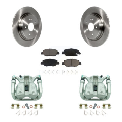 Rear Disc Brake Caliper Rotors And Ceramic Pads Kit For 2017-2022 Honda CR-V KC8-100547C