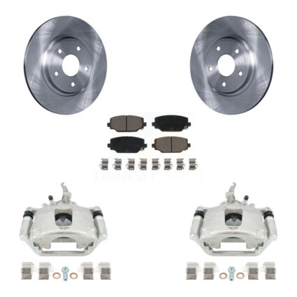 Rear Disc Brake Caliper Rotors And Ceramic Pads Kit For 2014-2020 Dodge Journey KC8-100548C