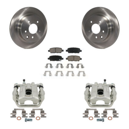 Rear Disc Brake Caliper Rotors And Ceramic Pads Kit For Nissan Rogue Sport Qashqai LEAF KC8-100549C
